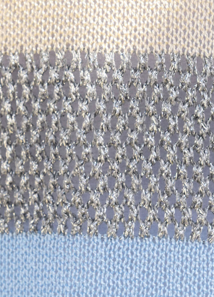 Pullover in Garnmix mit Glanzeffekt 
