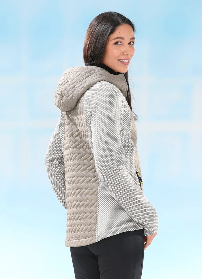 Funktionsjacke in 2 Farben TAUPE-NATURWEISS