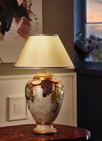 Tischleuchte mit Blattgoldauflage 