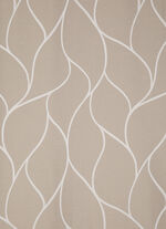 Übervorhang mit schönem Wellendessin BRAUN