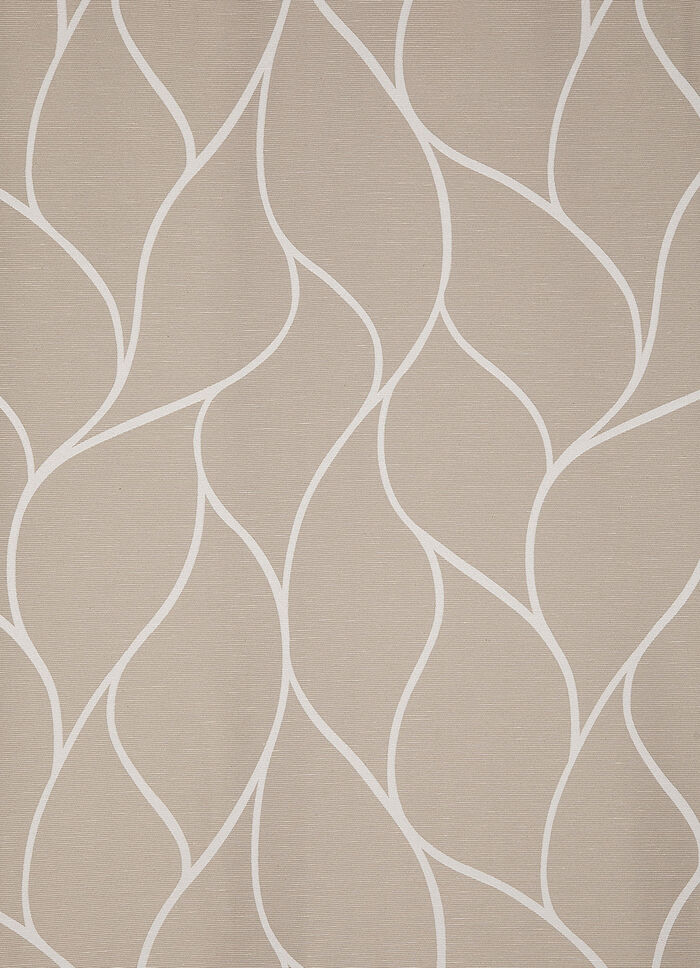 Übervorhang mit schönem Wellendessin BRAUN