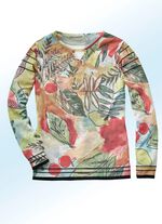 Pullover mit Alloverdruck 