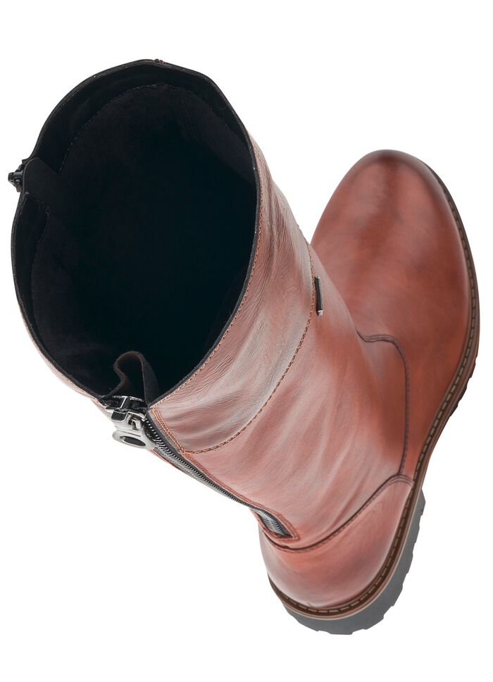 Remonte, gef&uuml;tterte Damen-Stiefel, Winterschuhe, Weite G, mit Reissverschluss MARONE-MOKKA