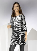 Tunika mit Allover-Dessin