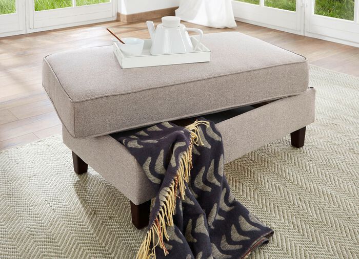 Frei im Raum aufstellbare Polsterecke BEIGE