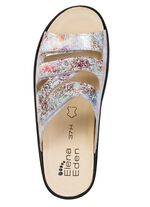 ELENA EDEN, bequeme Damen-Pantoletten, Weite H, mit herausnehmbarem Fussbett ECRU-ROS&Eacute;