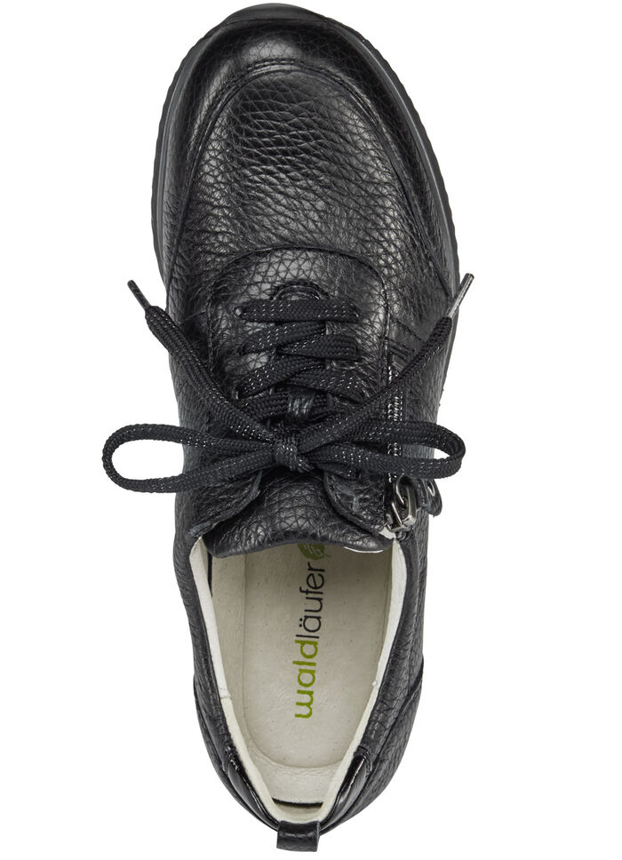 Waldläufer, leichte Damen-Sneaker, Weite H, mit herausnehmbarem Fussbett SCHWARZ