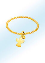Elegantes Kugelarmband Glöckchen ruft Schutzengel 