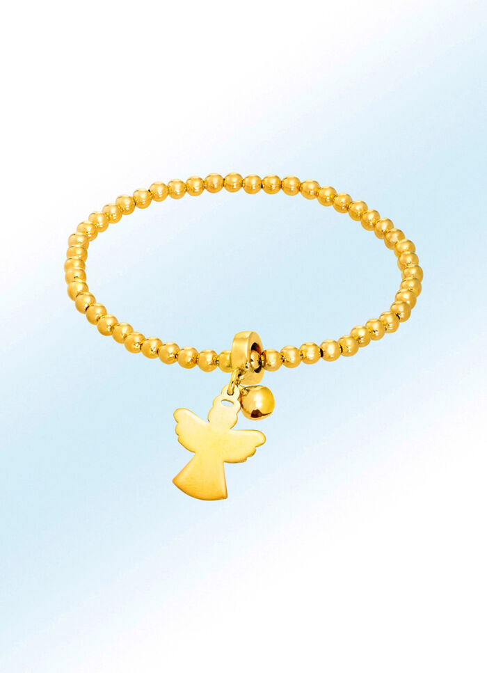 Elegantes Kugelarmband Glöckchen ruft Schutzengel 