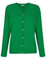 Strickjacke aus reiner Baumwolle GR&Uuml;N