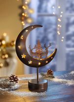 Beleuchteter Mond aus Metall 