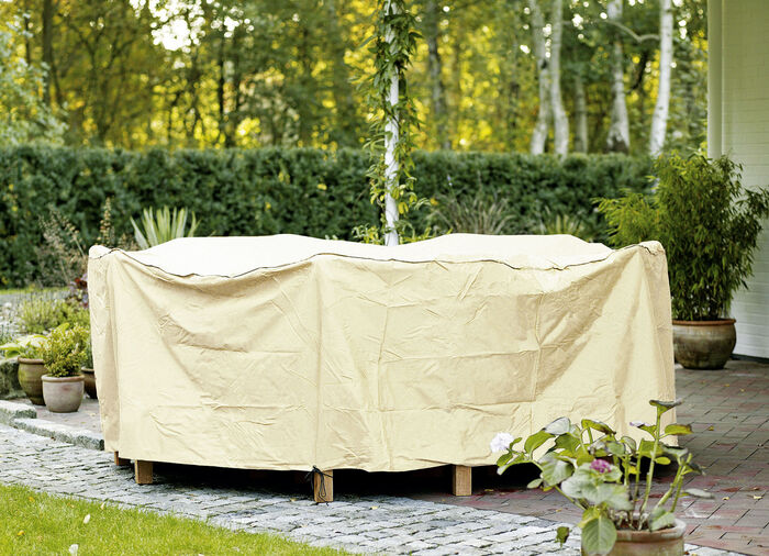 Reissfeste, witterungsbeständige und atmungsaktive Schutzhüllen BEIGE UNI