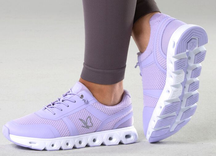 Caprice, sportliche Damen-Sneaker, Weite G, mit herausnehmbarem Fussbett FLIEDER