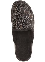 Pantoffel mit floralem Muster 