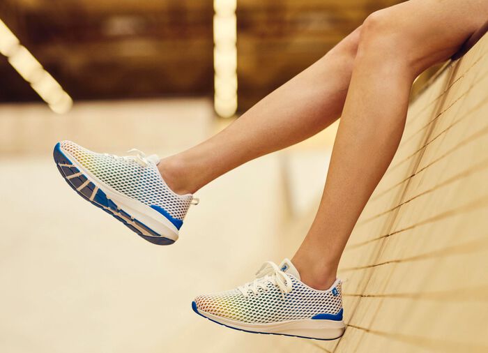 Rieker Sneaker mit Regenbogen-Farbverlauf WEISS-BUNT