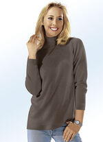 Pullover mit Schurwolle MOKKA