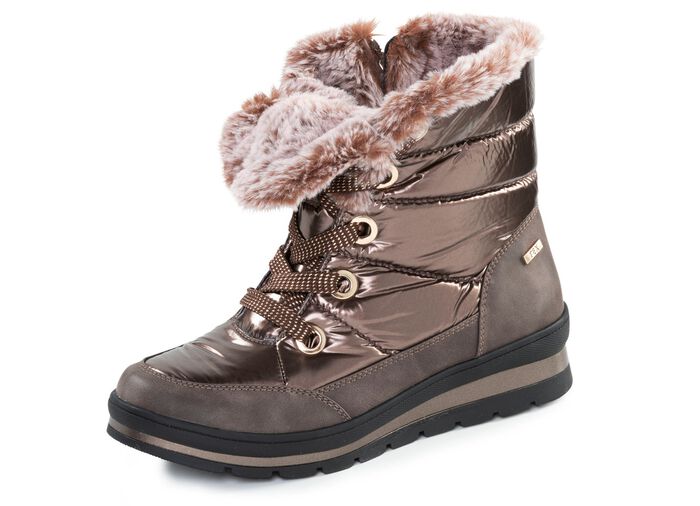 ELENA EDEN, gef&uuml;tterte Damen-Boots, Winterschuhe, Weite G, mit herausnehmbarem Fussbett 