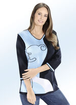 Pullover mit Baumwolle und dekorativem Dessin