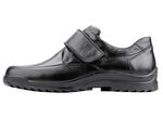 Waldläufer Klettschuh aus hochwertigem Leder SCHWARZ