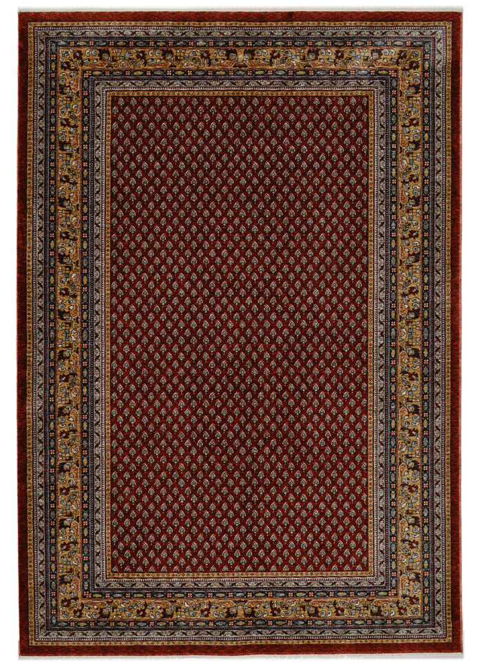 Klassisch schöne Brücken und Teppiche mit hoher Flordichte ROT