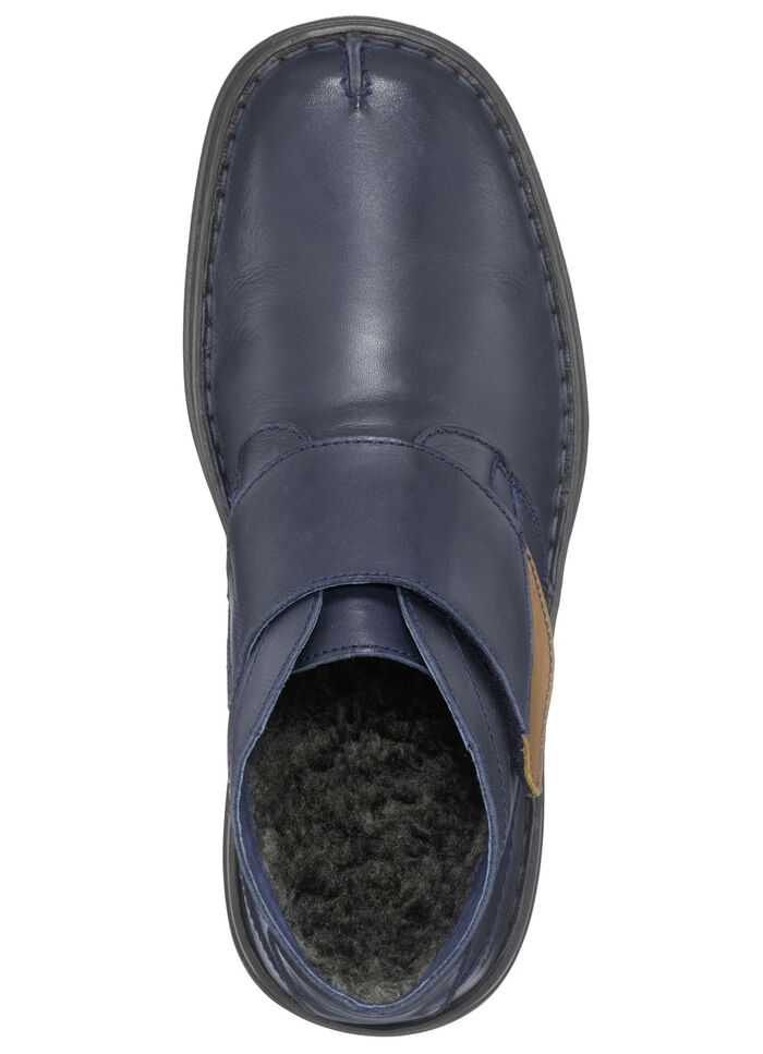 Boot mit verstellbarer Klettspange MARINE-BRAUN