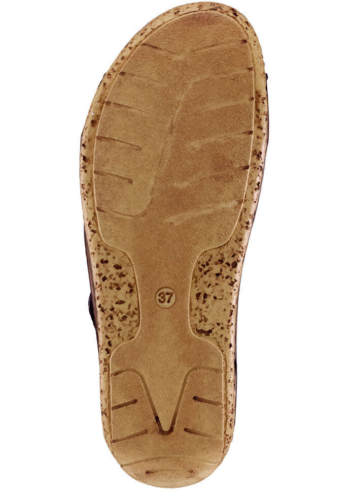 Gemini Sandale aus weichem Leder COGNAC