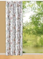 Bedruckter &Uuml;bervorhang mit Kr&auml;uselband 