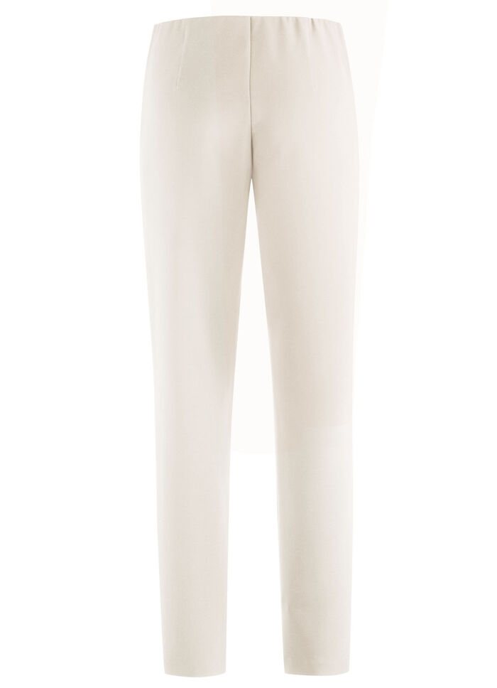 Knöchellange Hose mit angeschnittenem Bund BEIGE