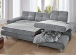 Formschöne Polsterecke mit Funktion GRAU