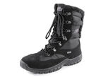 Schnür-Stiefelette mit Klimamembrane SCHWARZ
