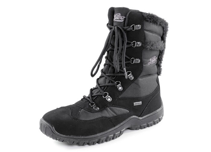 Schnür-Stiefelette mit Klimamembrane SCHWARZ