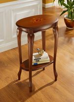 Beistelltisch mit oder ohne Intarsien 