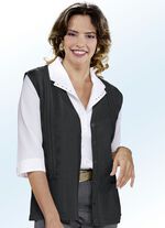 Strickgilet mit Baumwolle SCHWARZ