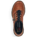 Rieker Slipper mit Memo-Soft-Decksohle COGNAC-SCHWARZ