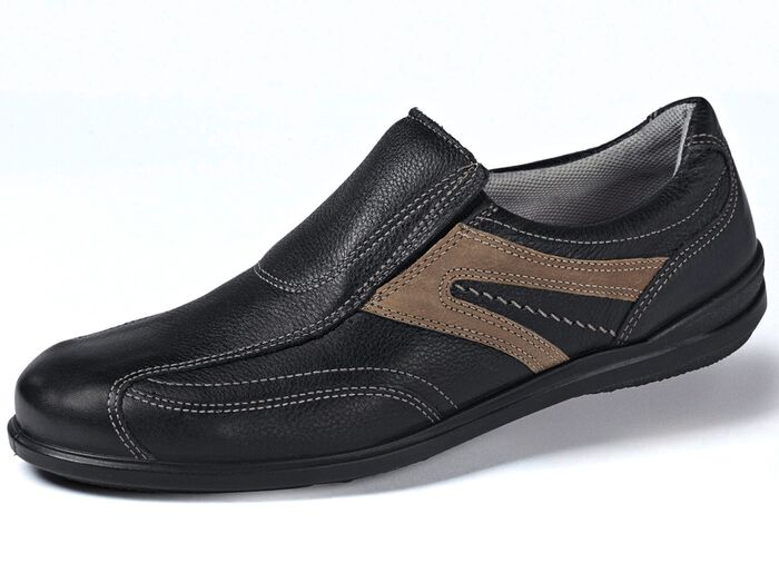 Slipper in sportlicher Ausf&uuml;hrung SCHWARZ-ANTHRAZIT