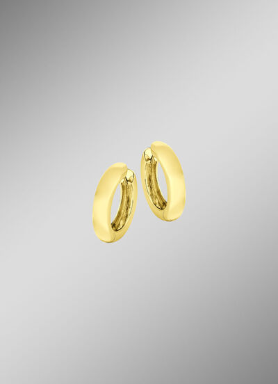 Klassische, glänzende Klappcreolen 