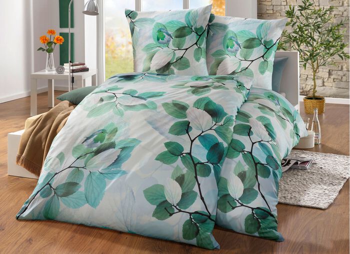 Microfaser-Bettw&auml;sche-Garnitur von Grund GR&Uuml;N