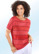 Pulli in effektvollem Garnmix 