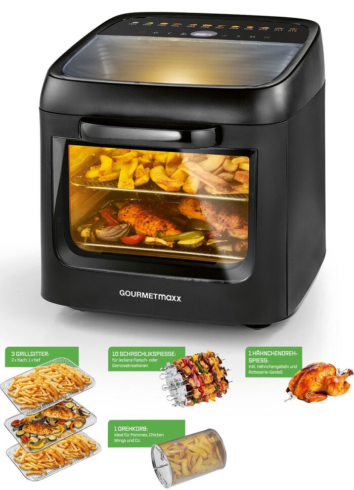 Backofen, Hei&szlig;luftofen und D&ouml;rrautomat in einem 