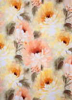 Floral gestalteter &Uuml;bervorhang mit Universalschienenband 