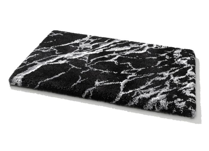 Badgarnitur von Grund mit Marmor-Dessin SCHWARZ