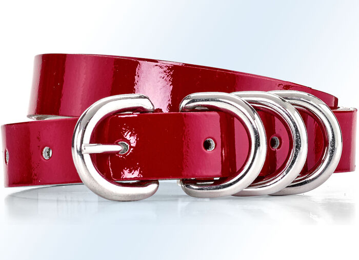 Lackledergürtel ROT