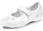 Waldläufer, bequeme Damen-Slipper, Weite H, mit herausnehmbarem Fussbett NATURWEISS