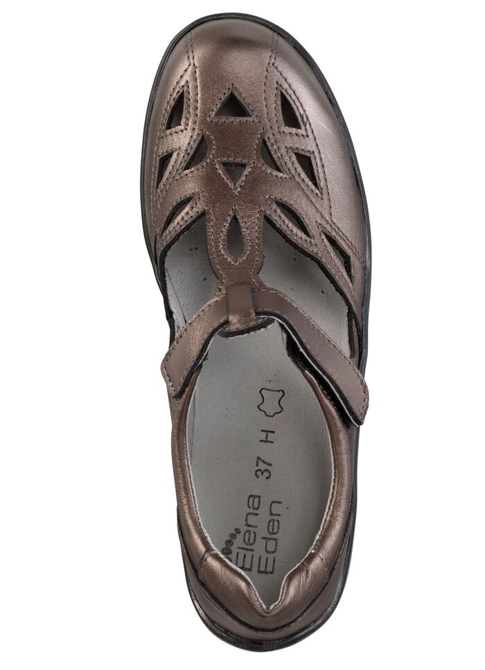 ELENA EDEN, sommerliche Damen-Slipper, Weite H, mit herausnehmbarem Fu&szlig;bett 