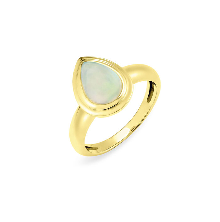 Damenring mit Kristallopal 