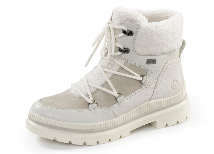 Remonte, gefütterte Damen-Boots, Winterschuhe, Weite G, mit Reissverschluss ECRU-BEIGE