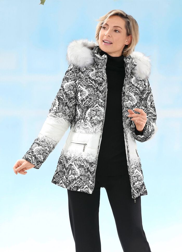 Jacke mit abnehmbarer Kapuze 