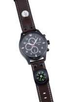 Sportliche Outdoor-Herrenuhr mit LED-Taschenlampe 