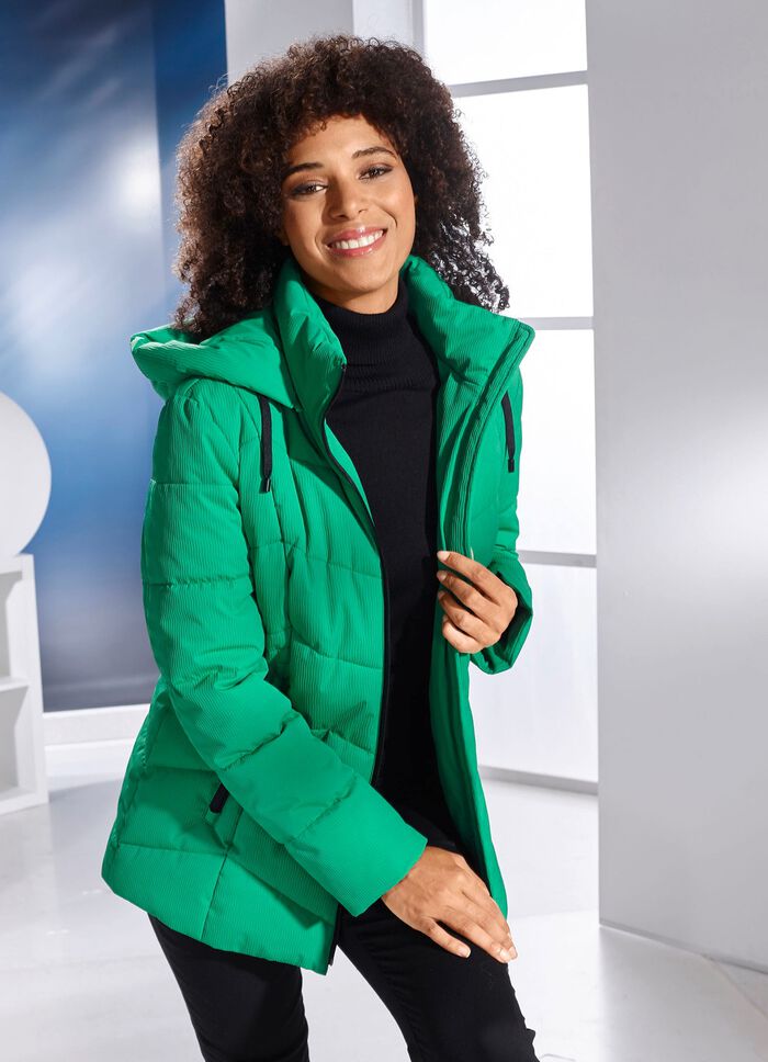 Jacke mit Rei&szlig;verschlussleiste OPALGR&Uuml;N