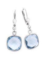 Sch&ouml;ne Ohrringe mit beh. Blautopas 